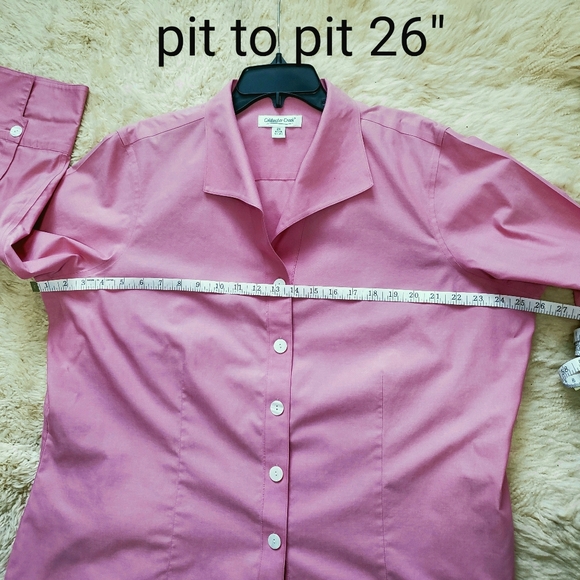 Coldwater Creek women's shirt or blouse, size 2X, All Cotton - Picture 6 of 12
